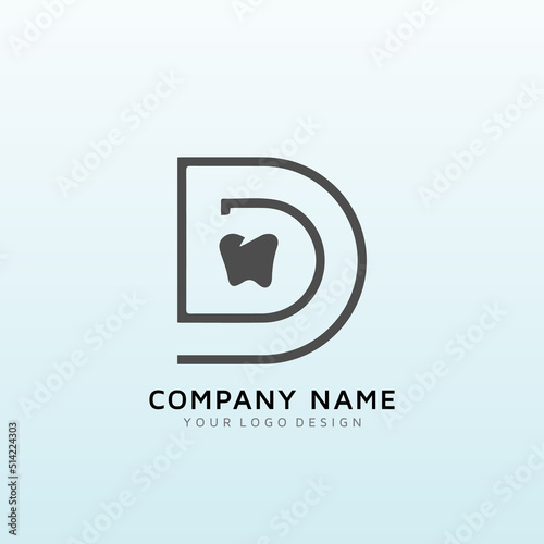 logo for lake area community dental practice letter D photo