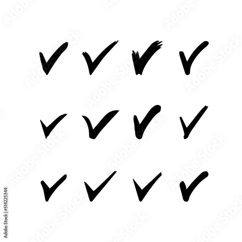 체크마크 check_marks-03. 캘리그래피