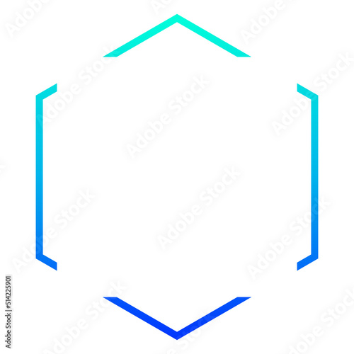 white geometric frame