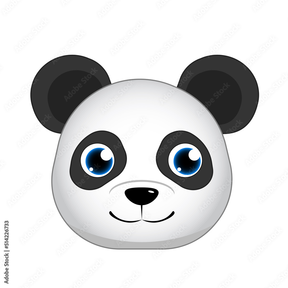 Panda image jpg print, baby shower card. hello panda cartoon illustration, greeting card, kids cards for birthday poster or banner, doodle invitation
