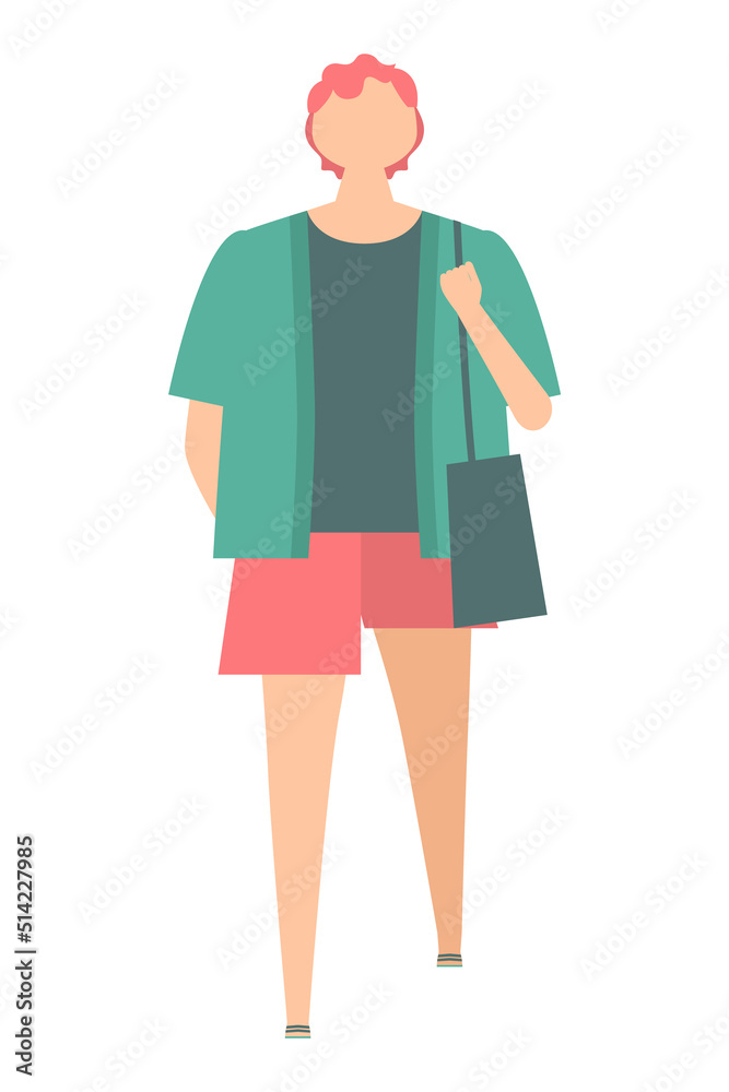 歩いている男性のイラスト 歩いている男性のイラスト