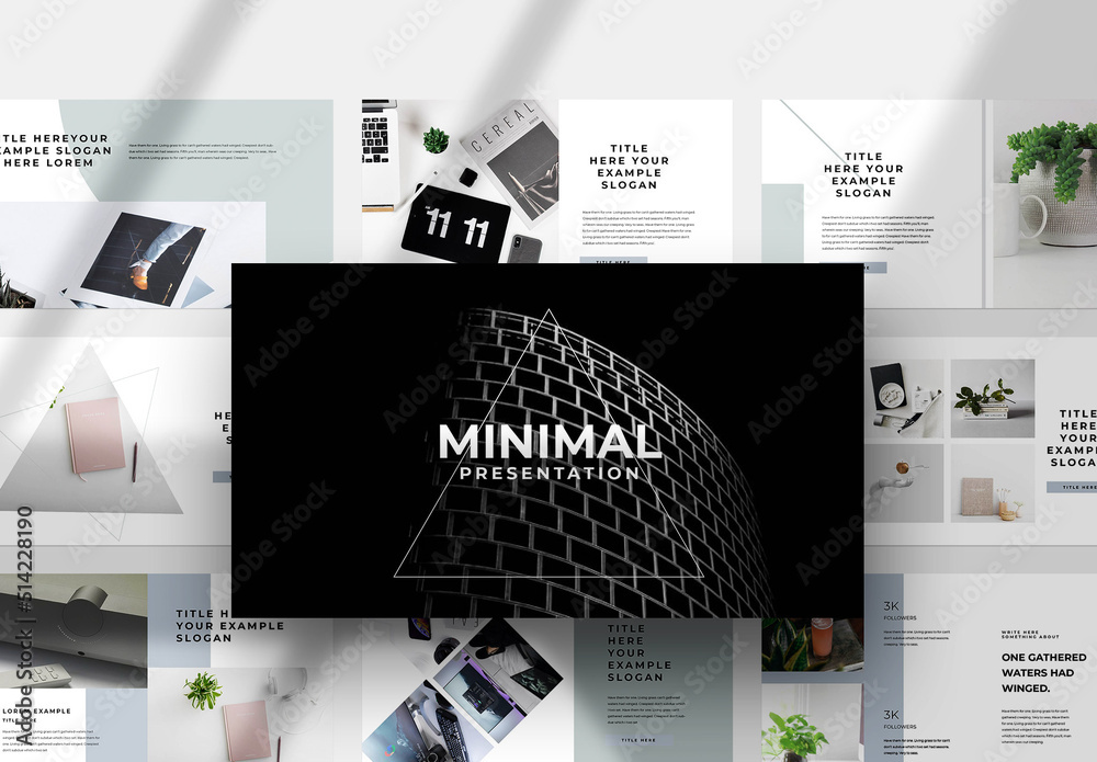 Minimal Presentation Stock Template Adobe Stock Minimal Presentation Stock Template Adobe Stock