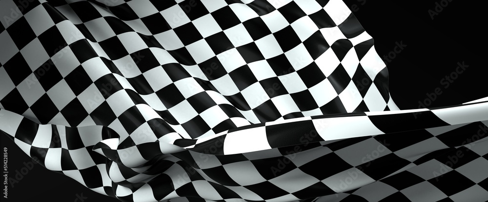 Obraz premium checkered flag, end race background