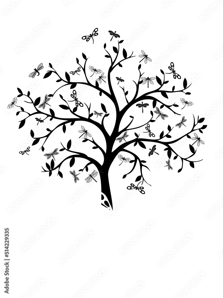 abstract floral background tree design abstract floral background tree design