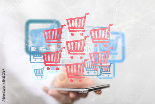 Shopping Cart Flat Design E...