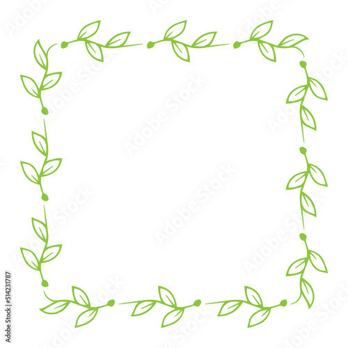 square leaves frame