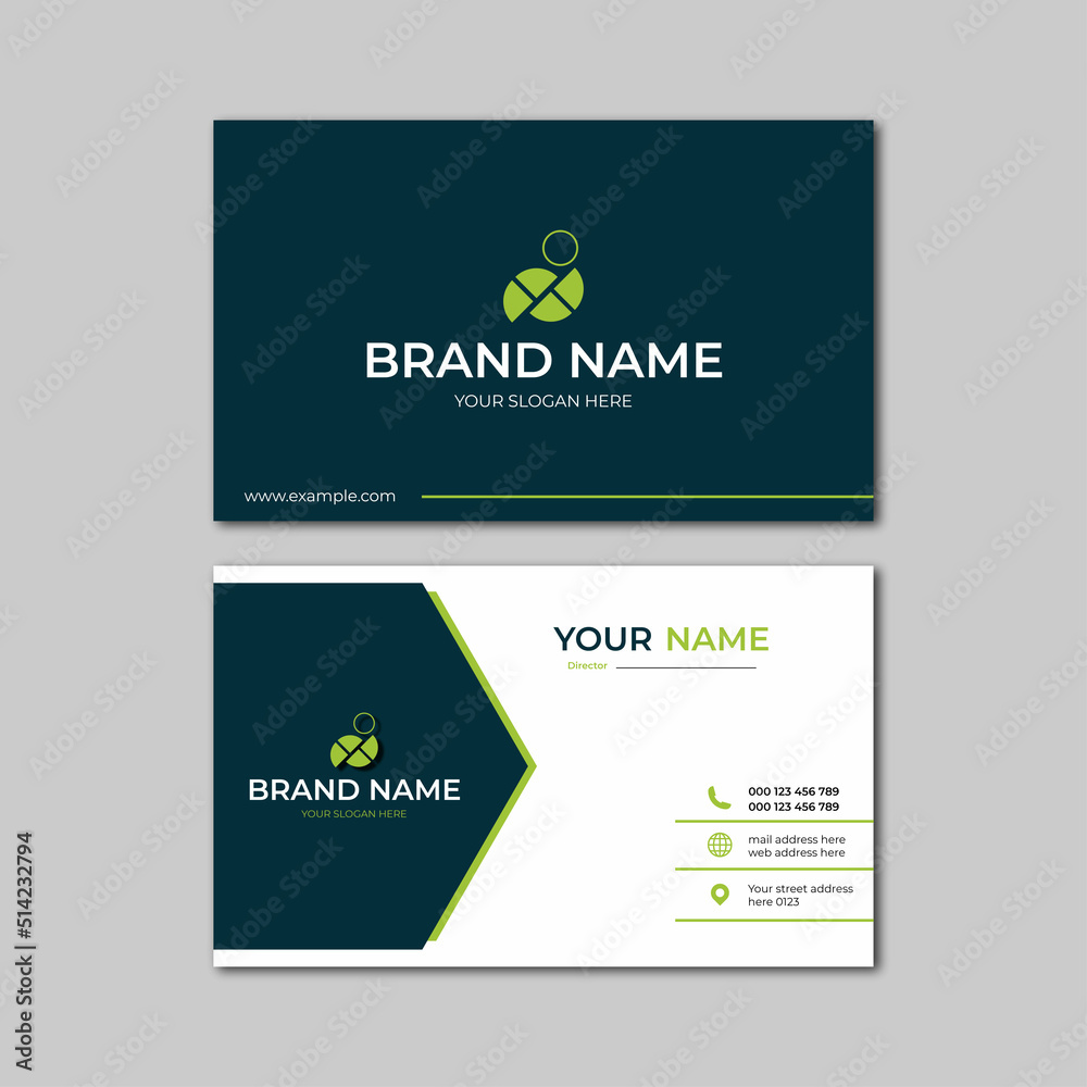 elegant modern business card design template elegant modern business card design template