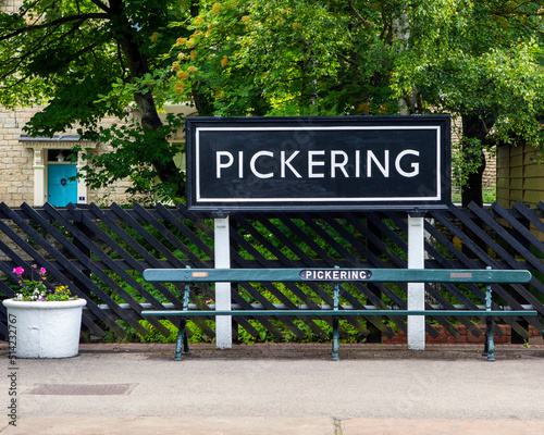 Pickering Railway Station in North Yorkshire, UK photo