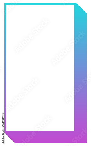 gradient rectangle box frame 
