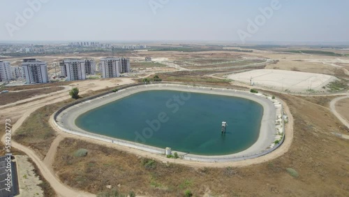 Aqueduct at Netivot City , Israel photo