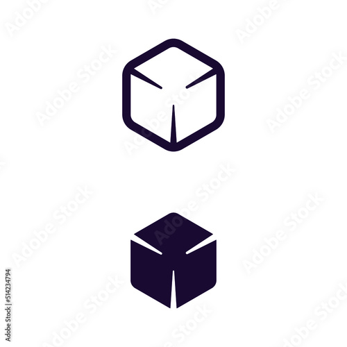 dice  simple logo vector illustration design template