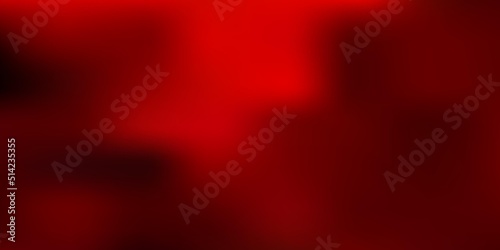 Dark red, yellow vector blurred template.