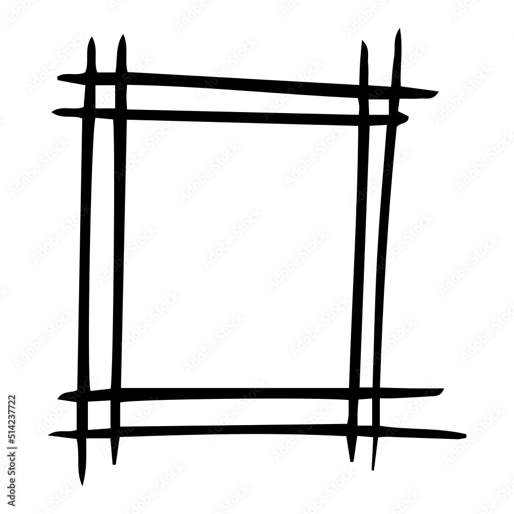 hand drawn square frame