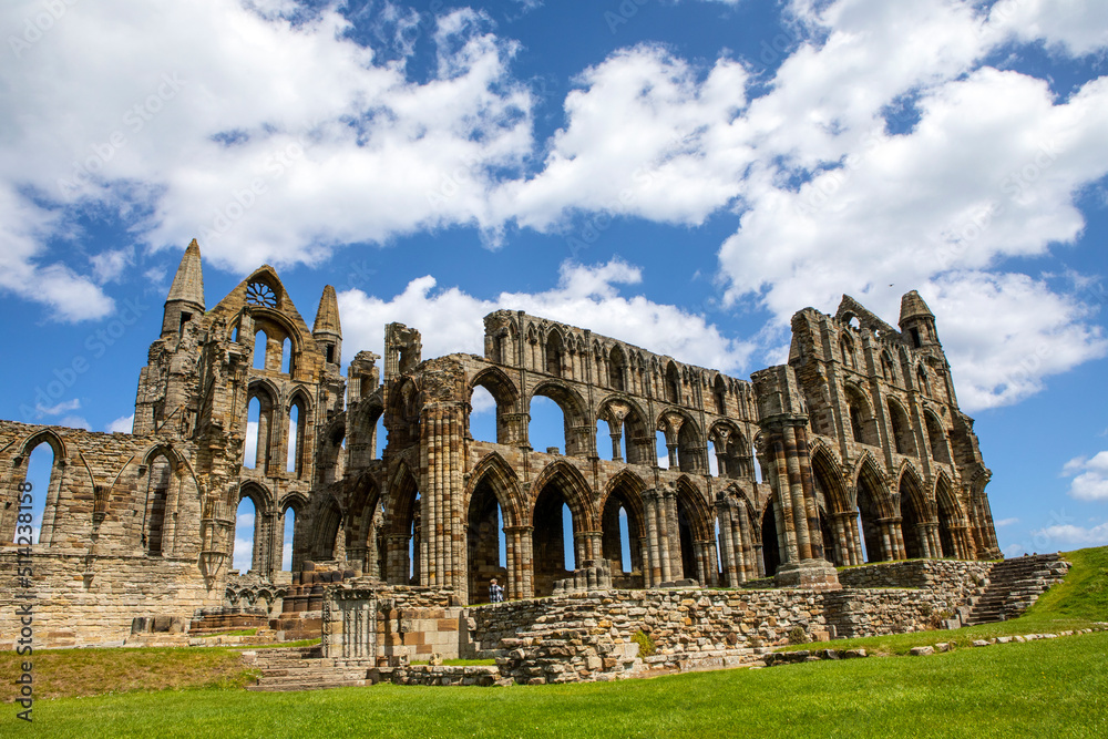 Whitby Abbey in North Yorkshire, UK
