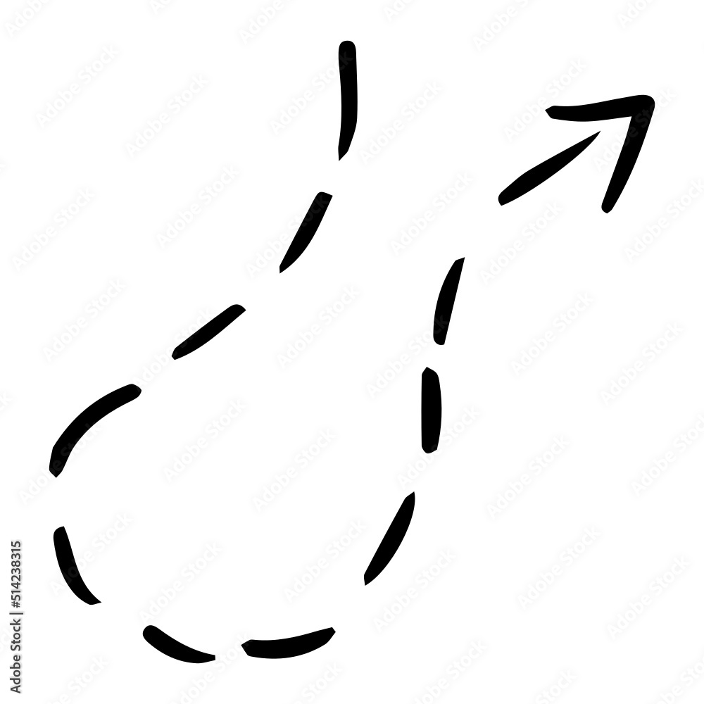 hand drawn dotted arrow hand drawn dotted arrow
