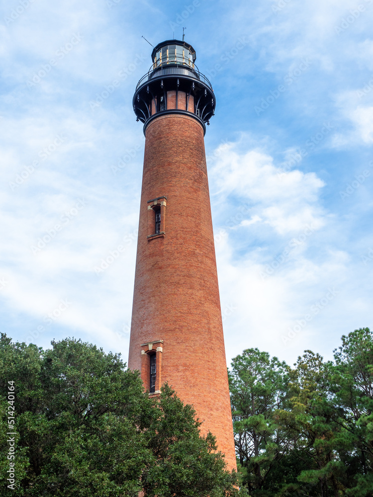 The Currituck Beach Lighthouse in Corolla North Carolina