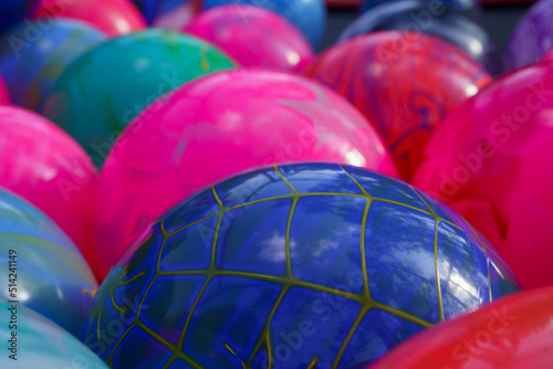 Murais de parede diversas bolas grandes coloridas de plastico