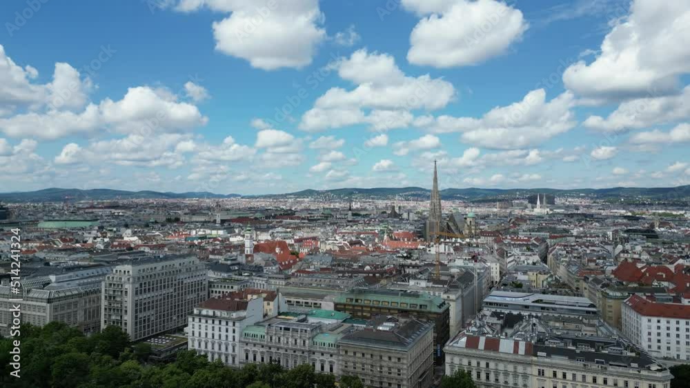 Orbital Aerial Vienna St. Stephen's Cathedral Orbital Aerial Vienna St. Stephen's Cathedral