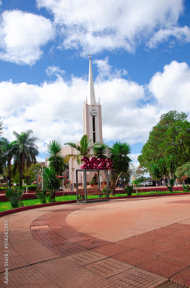 Obraz premium La Iglesia de San Antonio Obera Misiones Argentina
