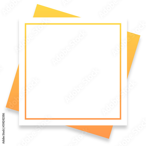 gradient infographic square card