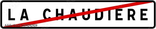 Panneau sortie ville agglomération La Chaudière / Town exit sign La Chaudière Free Download Panneau sortie ville agglomération La Chaudière / Town exit sign La Chaudière - GFXLoad