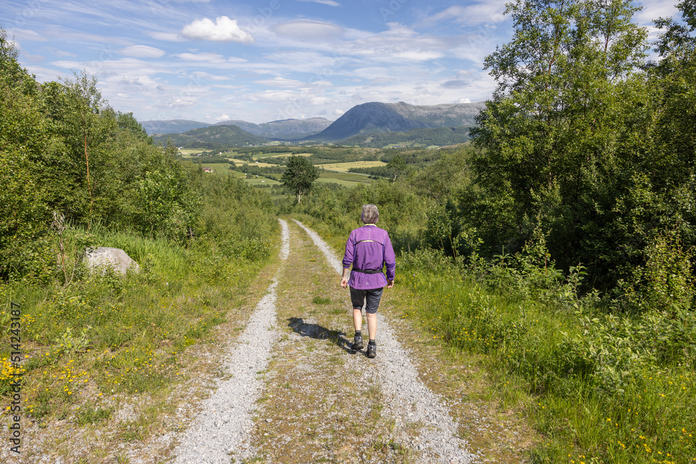 Hike to Mardal mountain in Soemna , Northern Norway- Europe