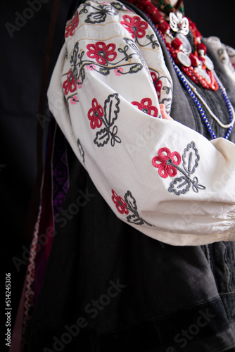 A girl in traditional Ukrainian clothing