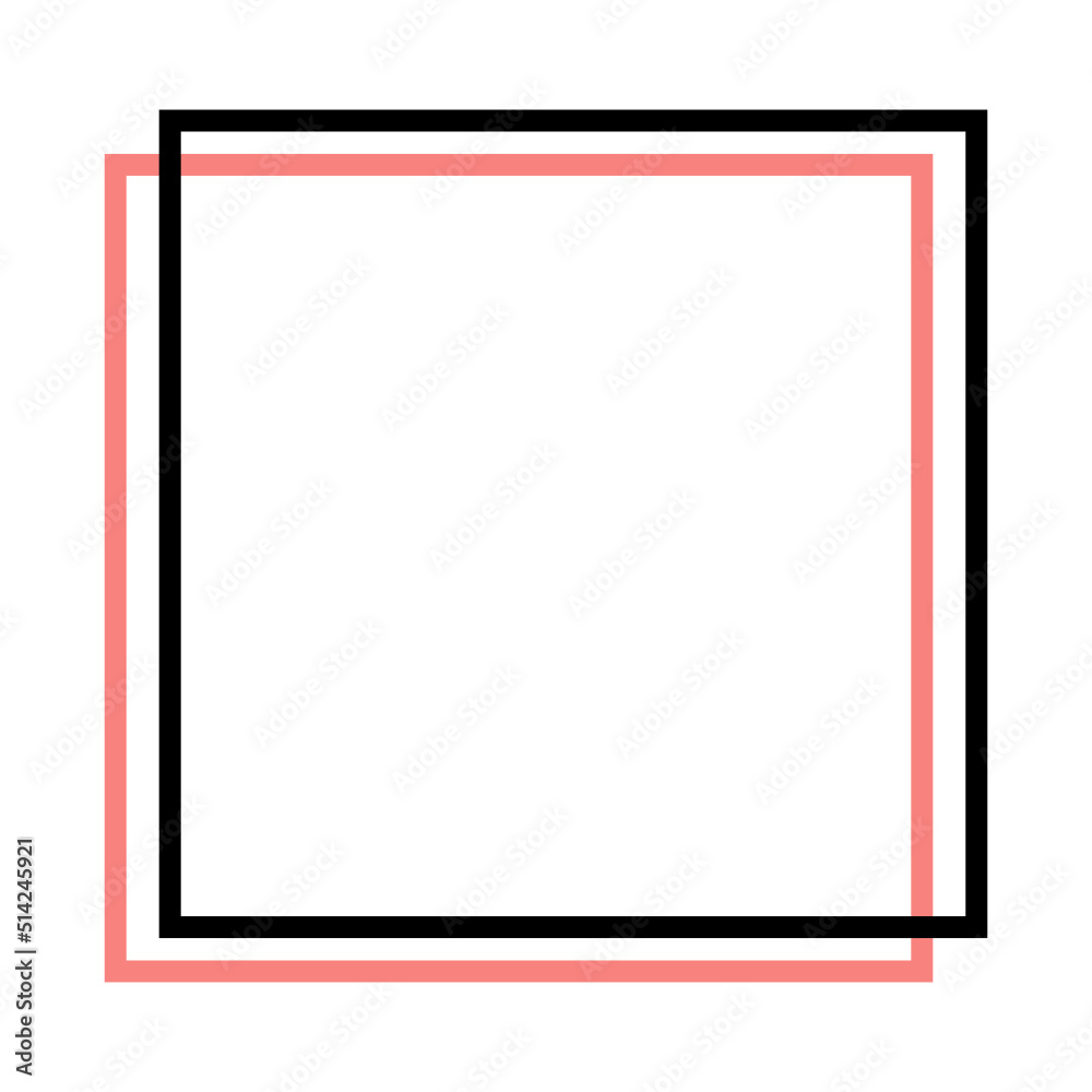 colorful square frame
