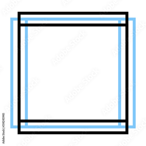 colorful square frame