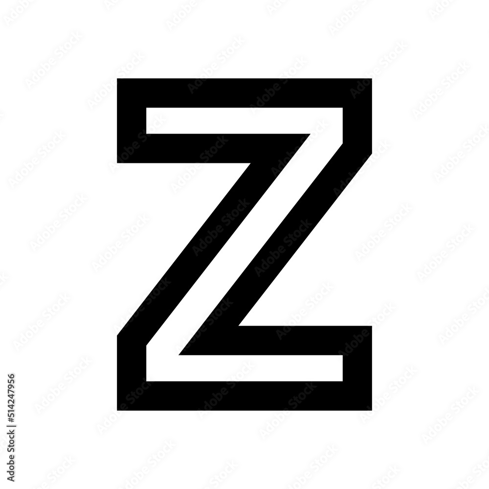 Fototapeta premium black alphabet letter font