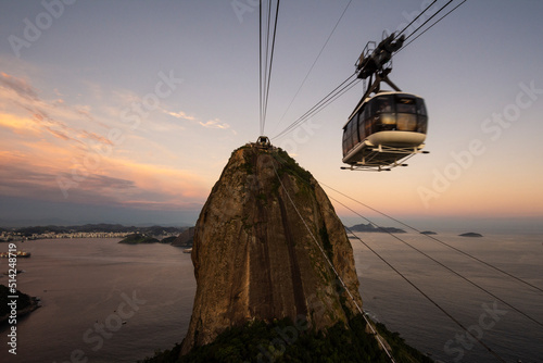 Beautiful view to Sugar Loaf Mountain from the cable car photo
