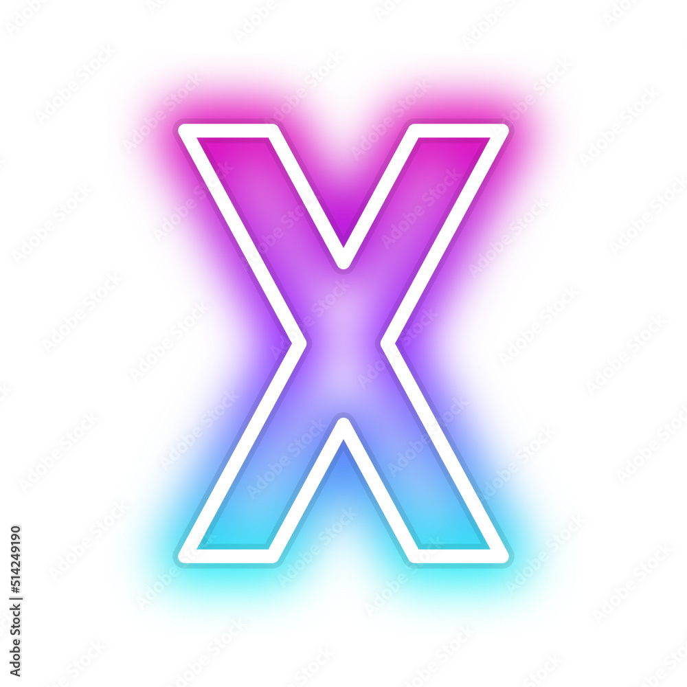 gradient neon alphabet letter font gradient neon alphabet letter font