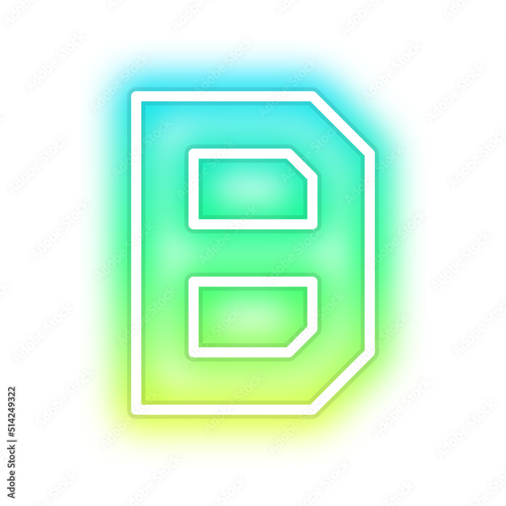 gradient neon alphabet letter font gradient neon alphabet letter font