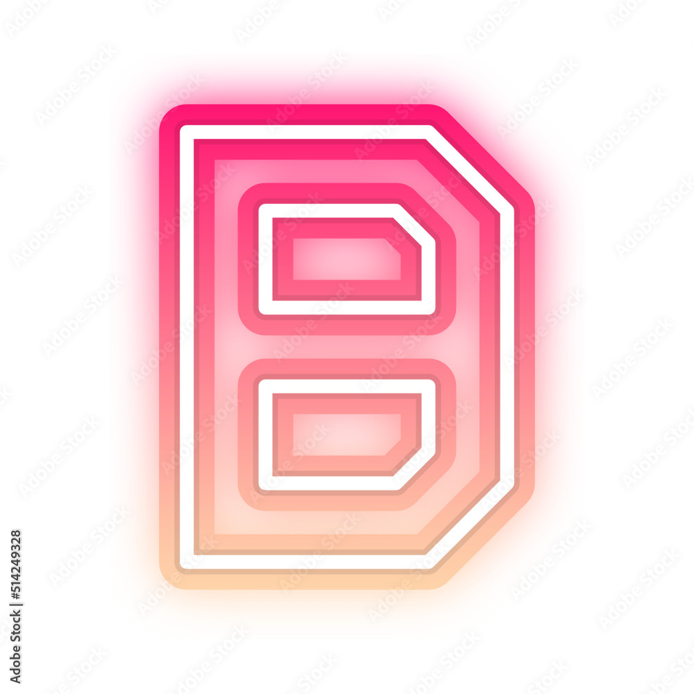 gradient neon alphabet letter font gradient neon alphabet letter font