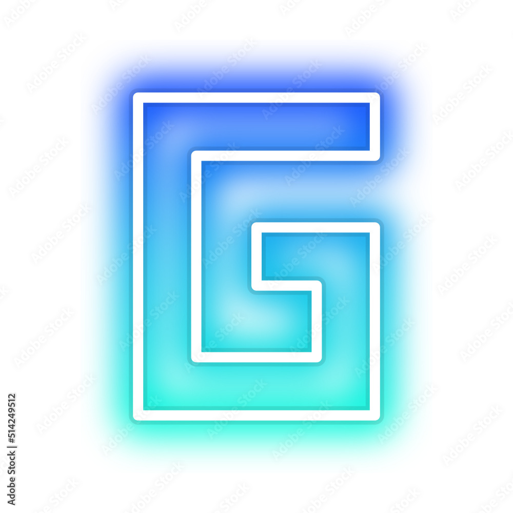 gradient neon alphabet letter font gradient neon alphabet letter font
