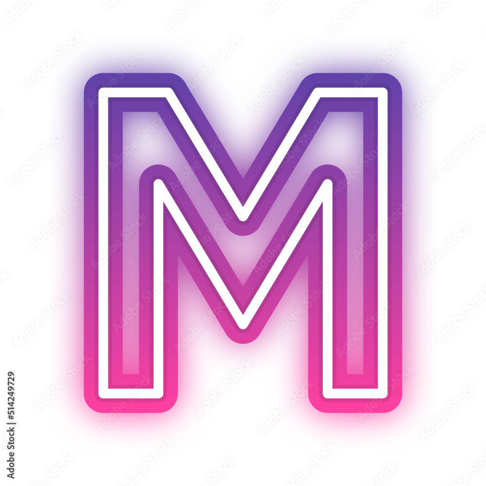 gradient neon alphabet letter font gradient neon alphabet letter font