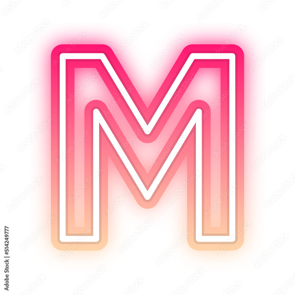 gradient neon alphabet letter font gradient neon alphabet letter font