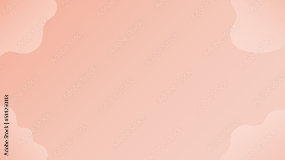 ピンク色の背景に雲のような抽象的な形が浮かぶゆるふわな背景･フレームの素材 - 16:9

