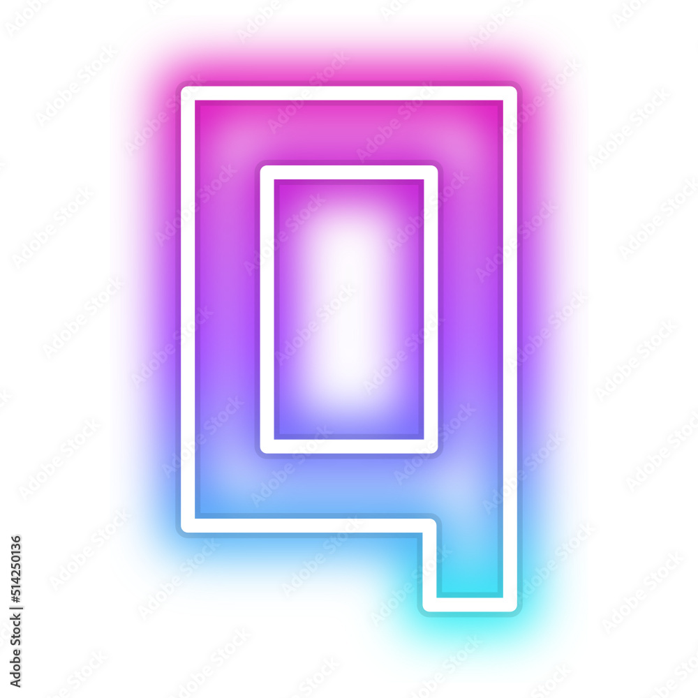 gradient neon alphabet letter font gradient neon alphabet letter font