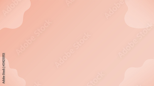 ピンク色の背景に雲のような抽象的な形が浮かぶゆるふわな背景･フレームの素材 - 16:9 