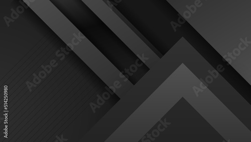 Abstract black background. Vector abstract graphic design banner pattern background template.