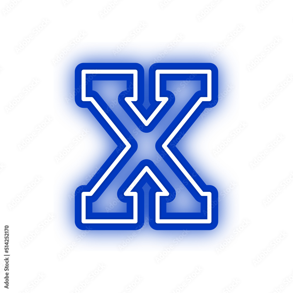 neon roman numeral neon roman numeral
