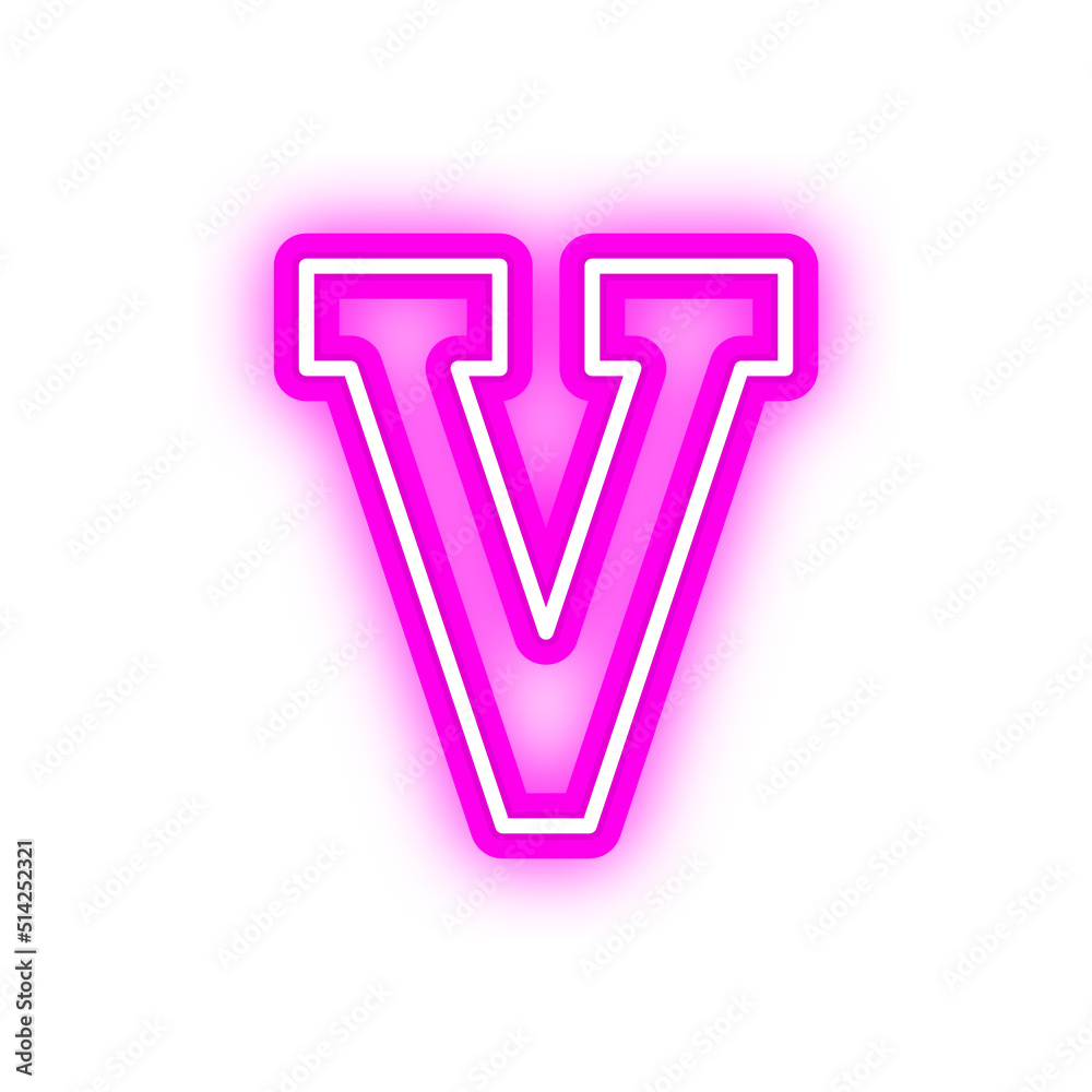 neon roman numeral neon roman numeral