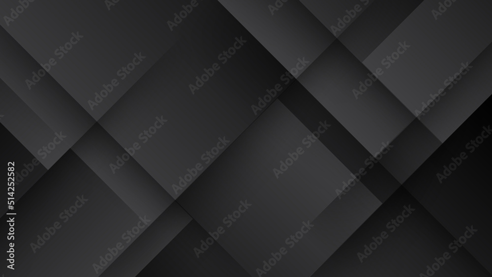 Abstract black background. Vector abstract graphic design banner pattern background template. - obrazy, fototapety, plakaty 