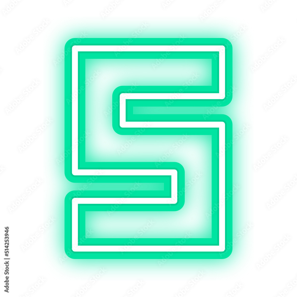 neon number