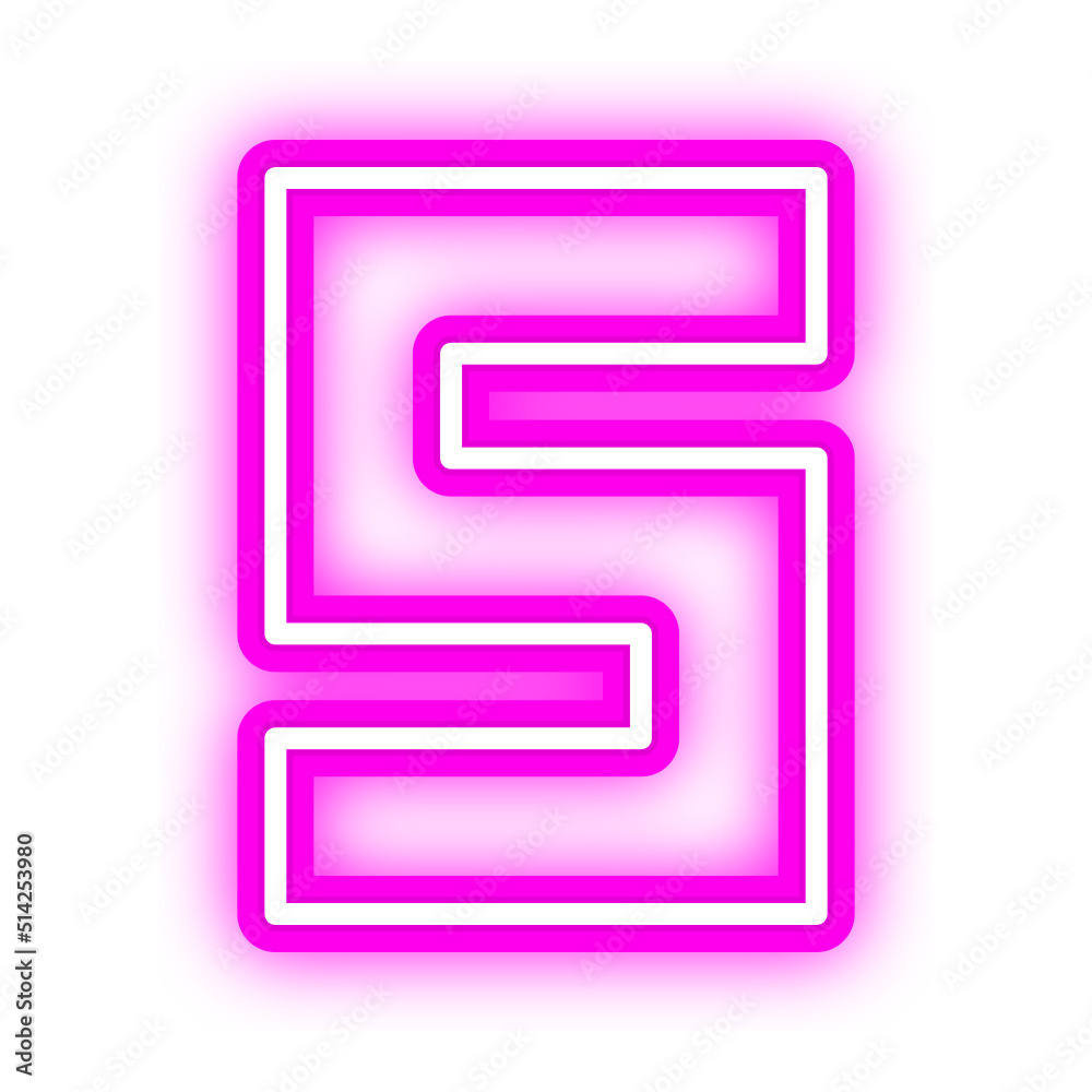 neon number neon number