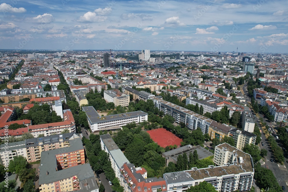 Berlin, Blick vom Hohenzollerndamm in die Sächsische Straße 2022