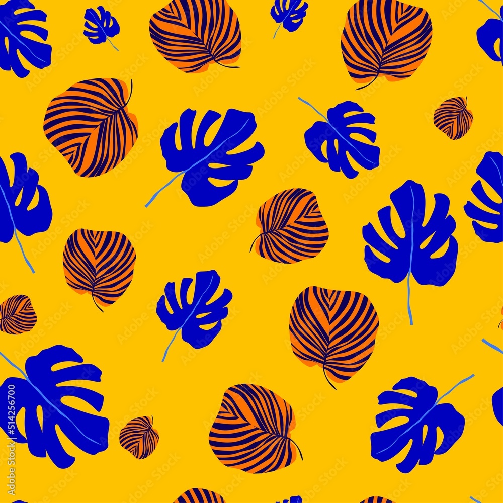 seamless abstract tropical leaf pattern seamless abstract tropical leaf pattern