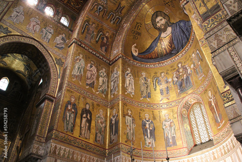 cathedral in monreale in sicily (italy)  photo