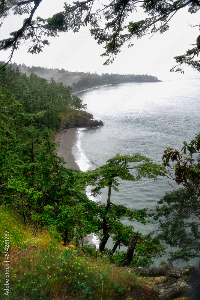 beautiful landscape seen from Deception Pass in Washington State